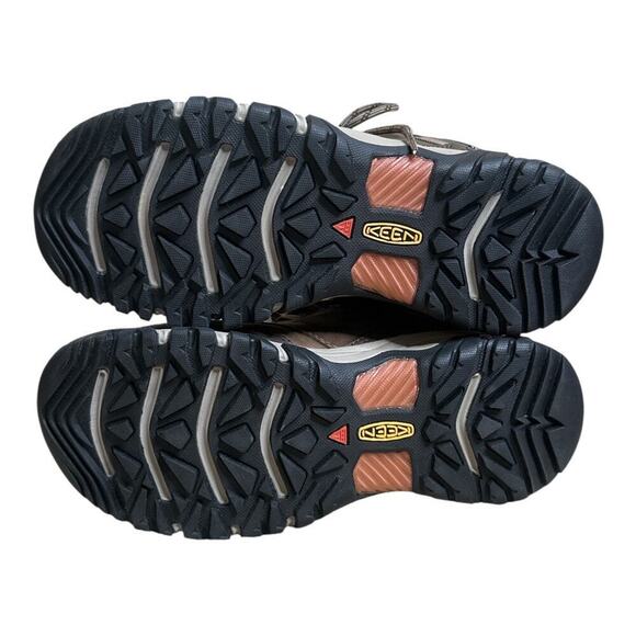 Keen Brown & Pink Waterproof Hiking Boots - Women's Size 8.5 - Picture 6 of 13